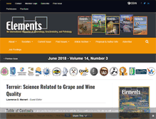 Tablet Screenshot of elementsmagazine.org